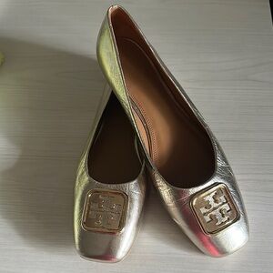 Tory Burch Women's Gold Ballet Flats
